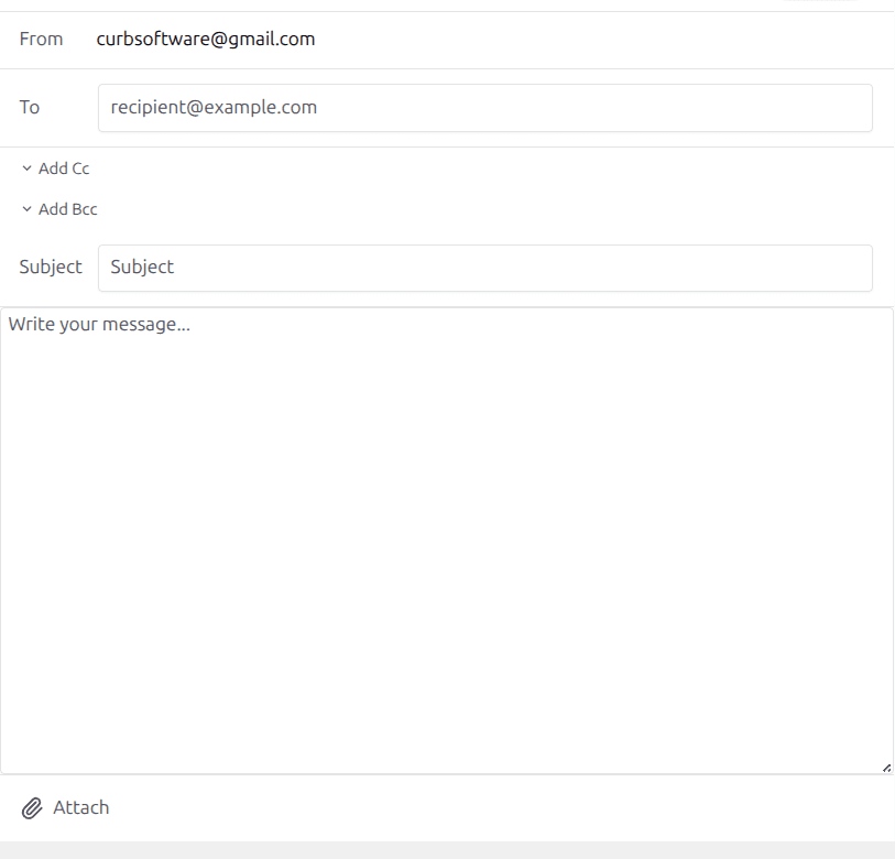 CurbPress content editor window