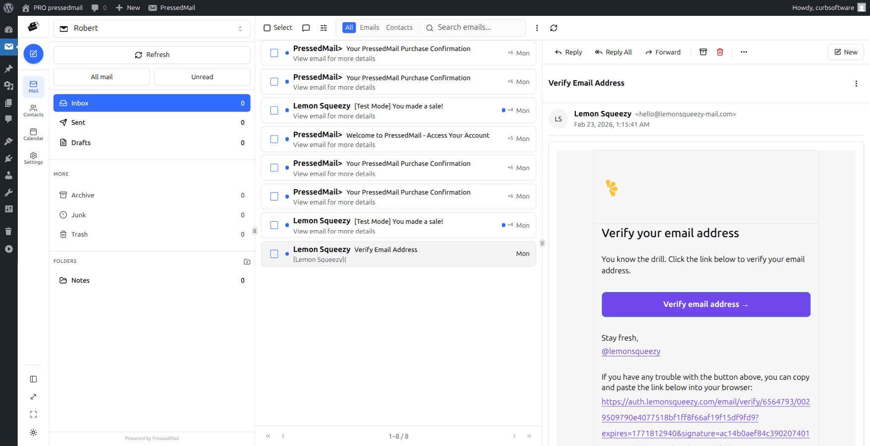 Message detail view used for AI draft workflow